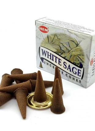 White sage (белый шалфей)(hem) конусы1 фото