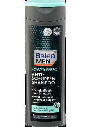 Мужской шампунь для волос против перхоти balea men power effect anti-schuppen 250ml (германия)