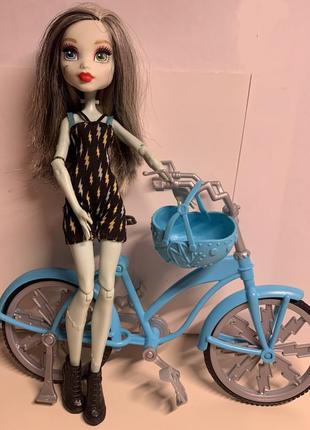 Monster high frankie stein doll &amp; vehicle френки штейнна велосипеде