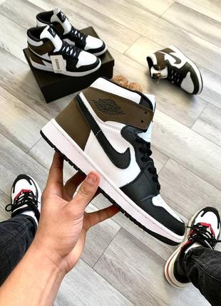 Nike air jordan 1 brown1 фото