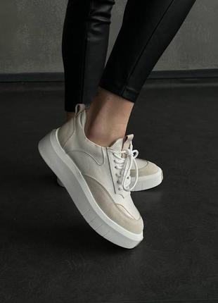 Кеди кросівки натуральна шкіра замша на высокой подошве трендовые кеды мокасины слипоны сліпони кеди бежевые