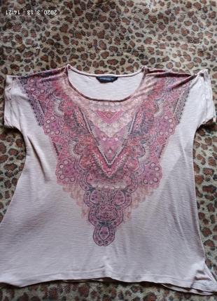 (722) жіноча віскозна футболка doroty perkins/розмір 14/423 фото