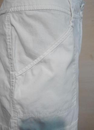 Стильные белые шорты f&f 5