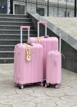 Качественный чемодан из полипропилен,модель 305 прорезиненный, надежный,колеса 360,кодовый замок,туречен1 фото