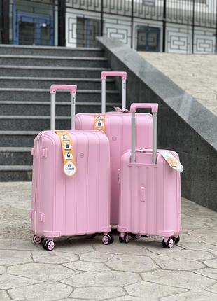 Качественный чемодан из полипропилен,модель 305 прорезиненный, надежный,колеса 360,кодовый замок,туречен5 фото