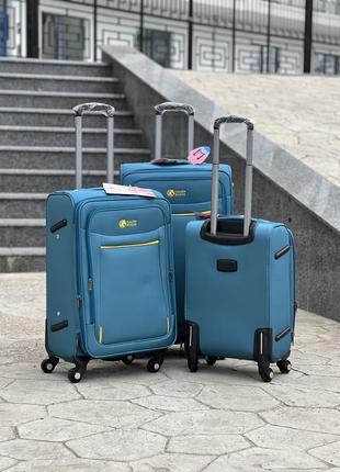 Тканеві валізи на 4 колеса ,якісні ,golden horse,чемодан,дорожня сумка ,ручна поклажа4 фото
