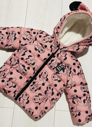 Куртка утепленная disney mickey mouse микки минные маус zara