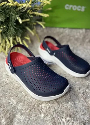 Кроксb сабо крокс мужские crocs literide clog navy/pepper лайтрайд