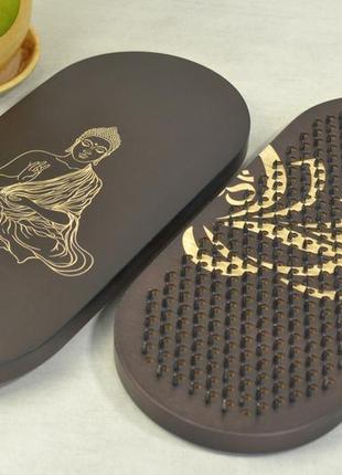 Доска гвозди садху для начинающих шаг 10 мм morebi "lotos" чёрный лак jb-124