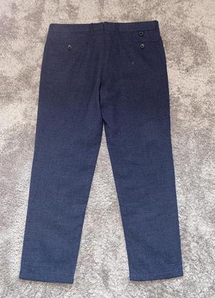 Класичні чоловічі брюки, штани бавовна+шерсть hiltl 52. оригінал. штани класу люкс італія3 фото