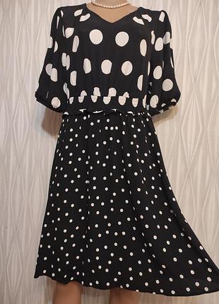 Оригінальне плаття в горошок 14 uk розмір.