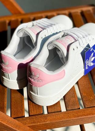 Идеальные кеды на лето для девушек adidas stan smith pink and white6 фото