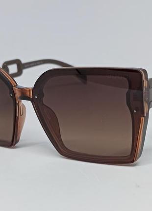 Окуляри брендові жіночі сонцезахисні коричневі з градієнтом