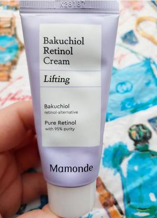 Mamonde bakuchiol retinol cream восстанавливающий лифтинг крем для лица