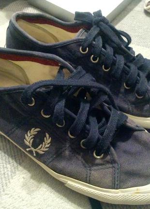 Fred perry vintage tennis canvas кеди кроси кросівки 26.5-27 см 2