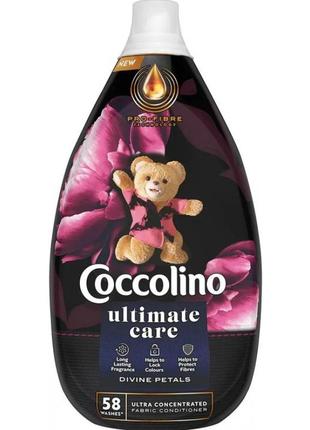 Парфумований кондиціонер-ополіскувач для прання coccolino ultimate care divine petals (58 циклів)