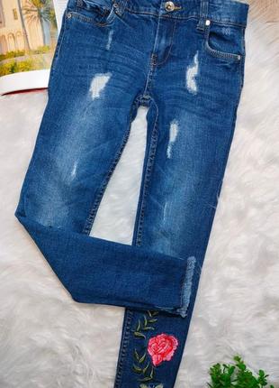 Джинсы на девочку джинси дитячі стильні джинси на дівчинку джогери denim co р.128-1343 фото