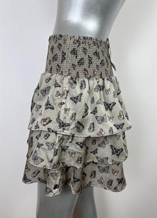 Красивая юбка на резинке с воланами s5 фото