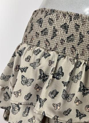 Красивая юбка на резинке с воланами s2 фото
