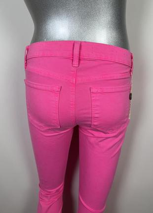Ярко розовые джинсы 25 размер розовые узкие джинсы xs7 фото