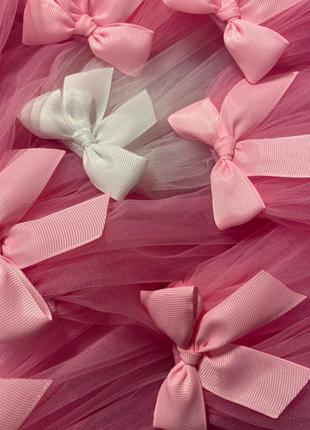 Фата на дівич-вечір (3+1) рожева комплект 50см