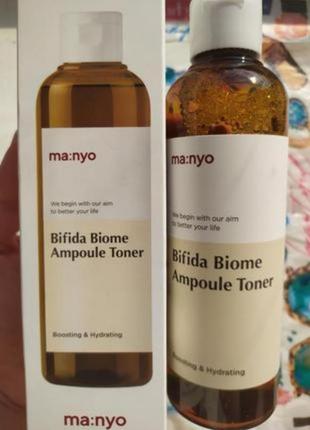 Ампульный тонер с бифидобактериями manyo factory bifida biome ampoule toner