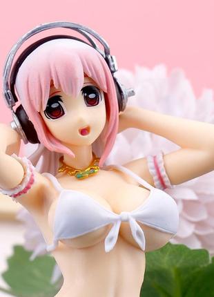 Новая сексуальная игрушка, аниме-фигурка, super sonico sexy bikini, коллекционная фигурка модель сонико, 19см