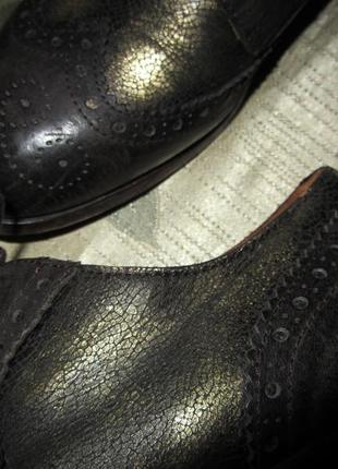 Кожаные женские туфли - оксфорды moma итальялия9 фото