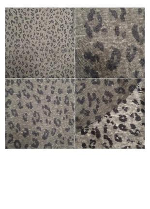 Женская льняная кофта реглан в леопардовый принт  н&м размер xs,s,m10 фото