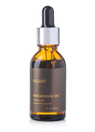 Органічна нерафінована олія макадамії холодного віджиму hillary organic cold-pressed macadamia oil 30 мл2 фото