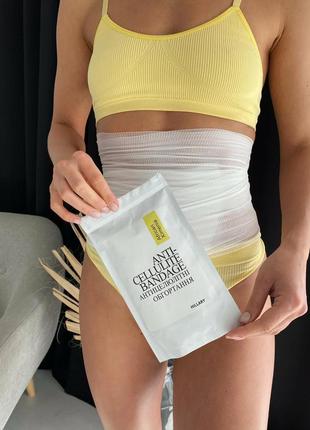 Рідина для антицелюлітних обгортань з олією ксименії hillary anti-cellulite bandage african ximenia fluid, 5003 фото