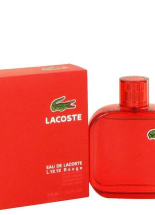 Чоловіча туалетна вода lacoste l.12.12. red for men (лакоста л.12.12. ред фо мен) 100 мл