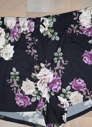 Мягкие, тонкие шорты микрофибра цветы primark р-р s