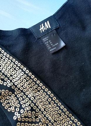 Жіноча жилетка з паетками золота h&m 3
