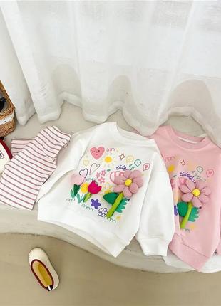 Красивый свитшот с милыми цветочками 🌷