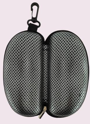 Чехол для хранения очков жесткий футляр транспортировка очков цвет черный