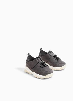 Шкіряні кросівки, снікерси zara 23 розмір