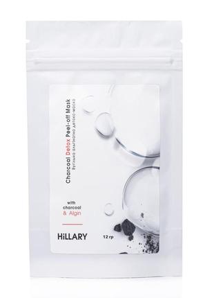 Пробник вугільна альгінатна детокс-маска hillary charcoal detox peel-off mask, 12 г1 фото