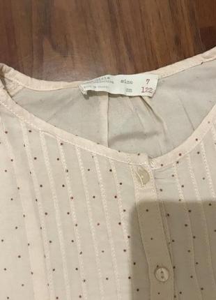 Блузка рубашка zara 6-7 лет2 фото