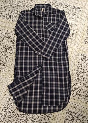 Женское платье- рубашка в клетку