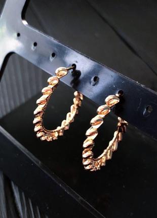 Позолоченные серьги