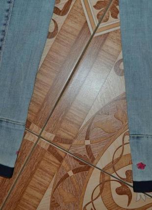 Крутые джинсы sassofono с вышивкой и стразами! эксклюзив!7 фото