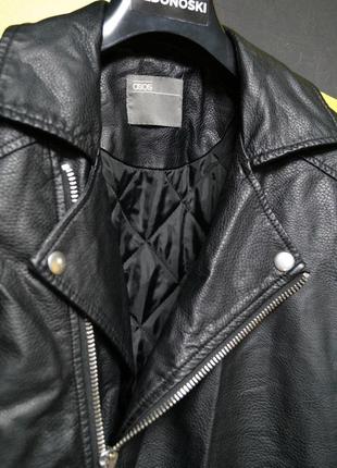 Куртка-косуха з штучної шкіри4 фото