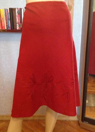 Прелестная натуральная юбка большого размера, бренда bm, р. 58-62 (24)7 фото