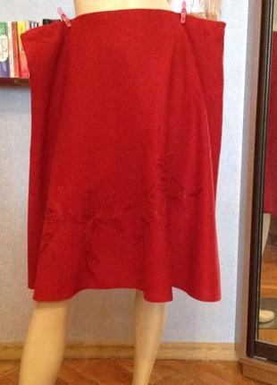 Прелестная натуральная юбка большого размера, бренда bm, р. 58-62 (24)5 фото