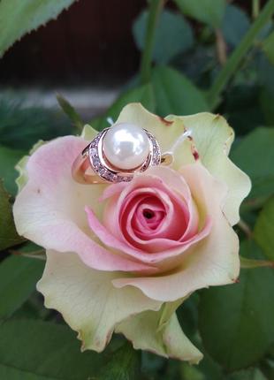 Кольцо с жемчугом