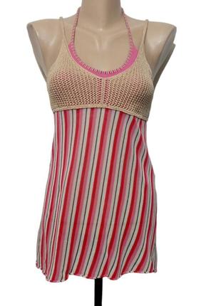 Топ на брительках, майка marc cain, оригинал.