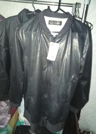 Легкая куртка ветровка бомбер 44-501 фото