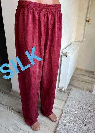 Шелковые брюки calida, пижамные штаны, пижама1 фото