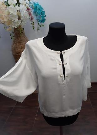 Zara блуза с ожерельем7 фото